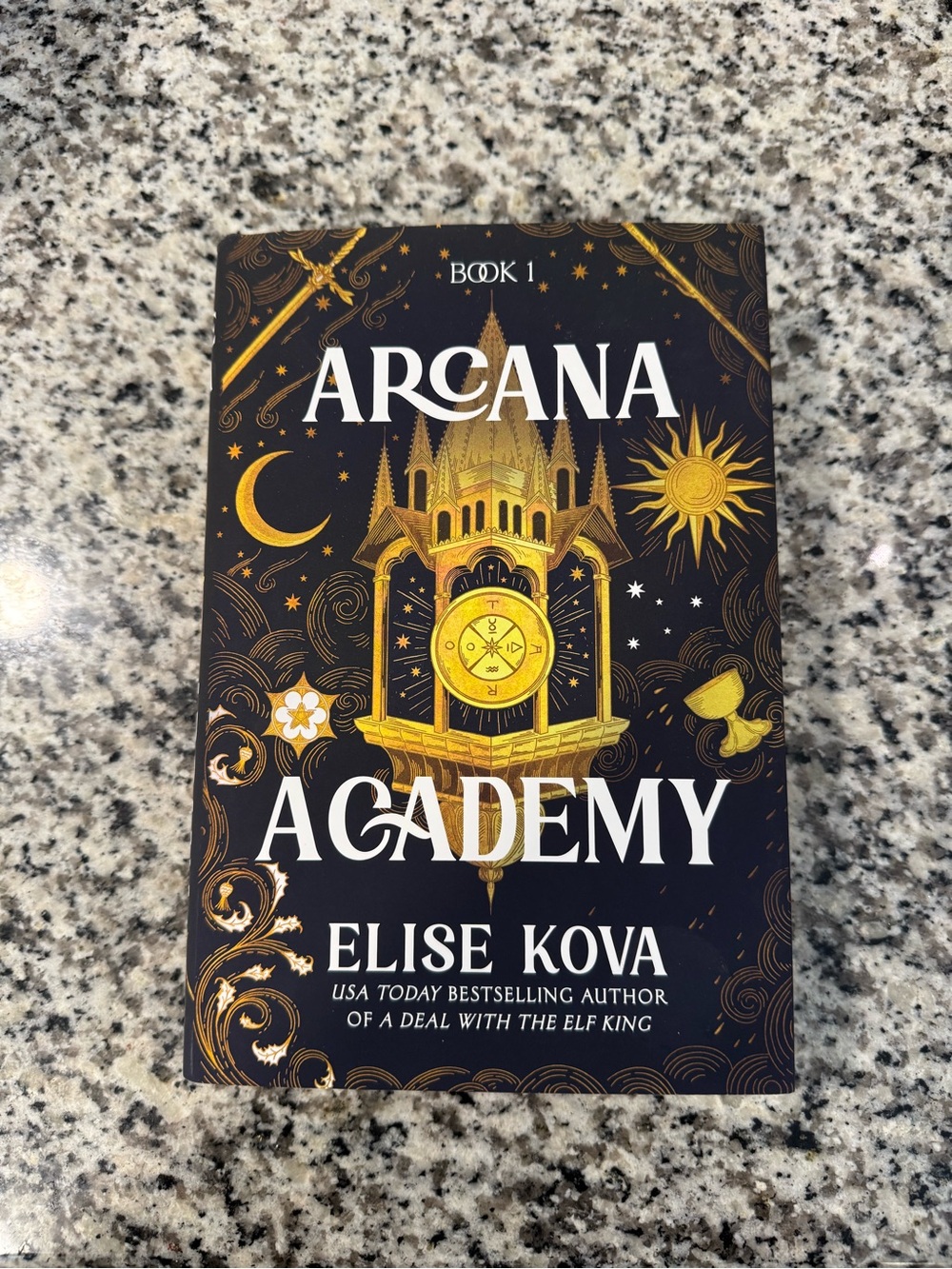 Arcana Academy Book 1 — Black and Gold Decorative Hardcover